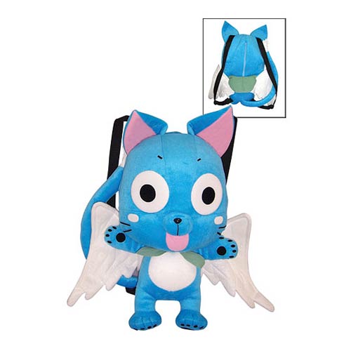 Fairy Tail Happy Cat Plush Backpack